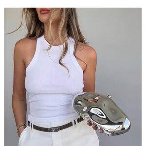 Amazon Silver Clutch